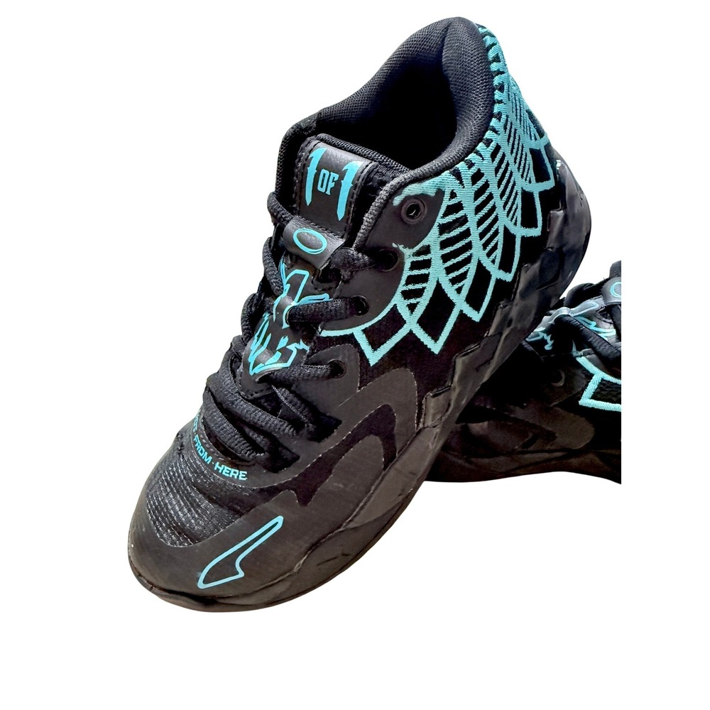 Puma MB.01 LaMelo Ball 1 of 1‎ Mens 7 Not From Here Black Blue Basketball Shoes